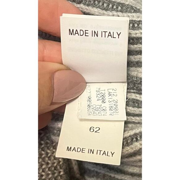 Brunello Cucinelli  Cashmere Vanisé English Rib Cardigan w/Zipper IT 62 US XXL - Picture 14 of 14